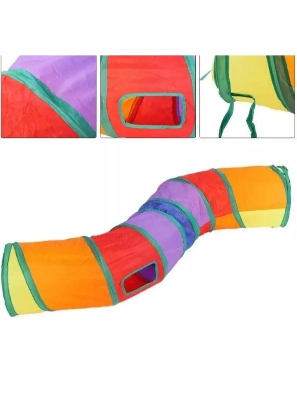 Cat Kitten Pet Toy Tunnel Tube S Shape Indoor Foldable Interactive Cat Toy New